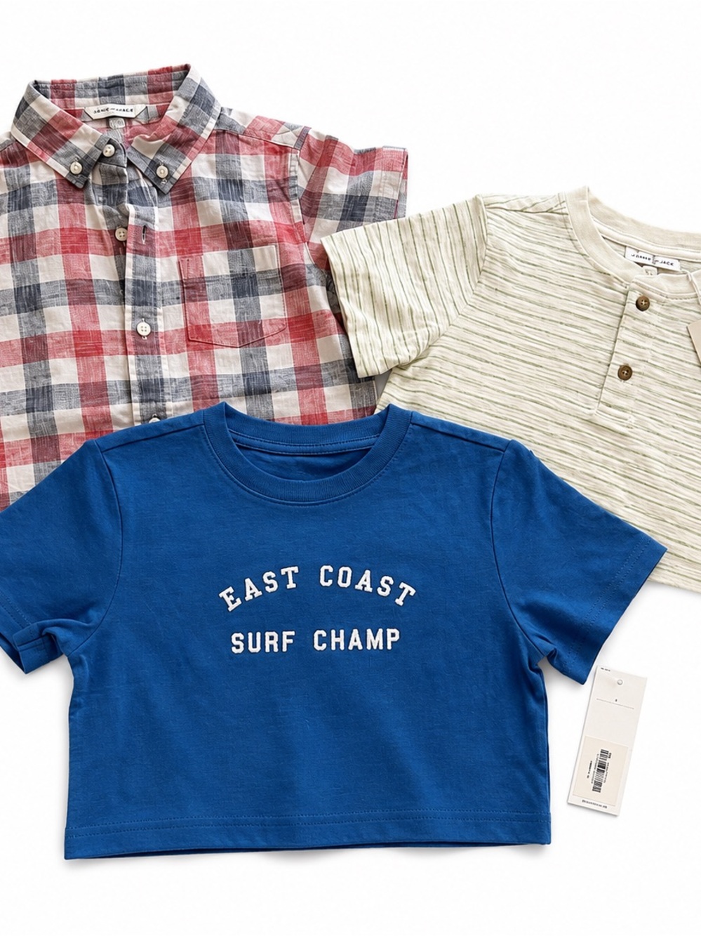 Janie and Jack Blue 'East Coast Surf Champ' Tee